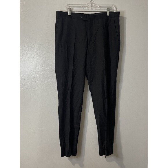 Jos. A. Bank Other - JOS A BANK Tuxedo 100% Wool Flat Front Formal Dress Pants Size 36x31 Wedding